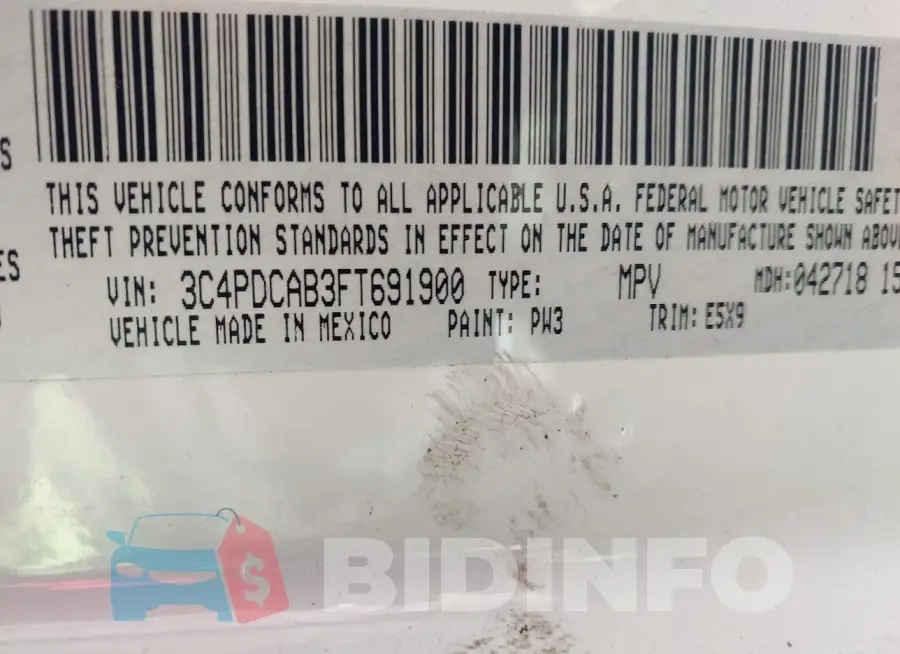 3C4PDCAB3FT691900 Photo# 9