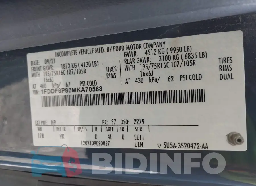 1FDDF6P80MKA70568 Photo# 8