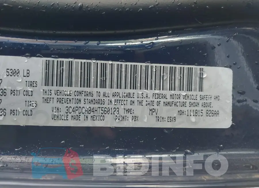3C4PDCAB4HT560123 Photo# 9