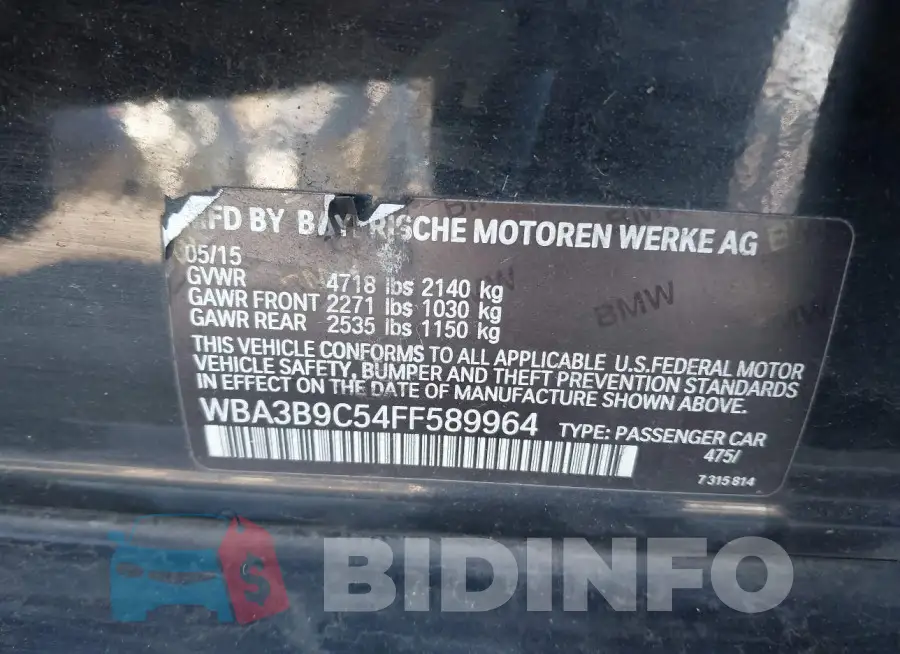 WBA3B9C54FF589964 Photo# 9