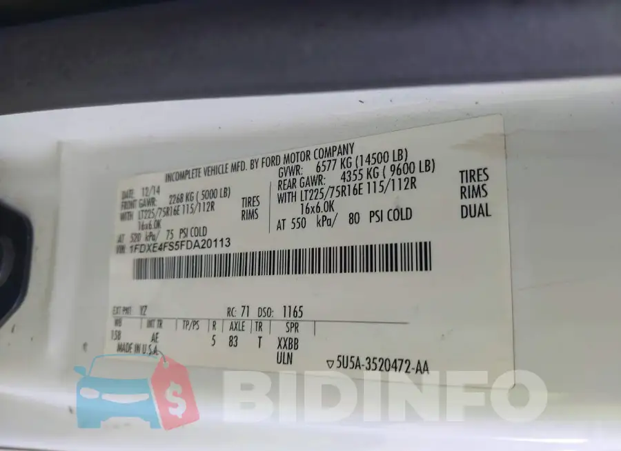 1FDXE4FS5FDA20113 Photo# 8