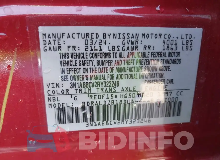 3N1AB8CV2RY323248 Photo# 9
