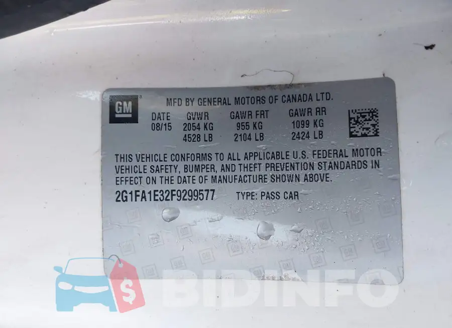 2G1FA1E32F9299577 Photo# 9