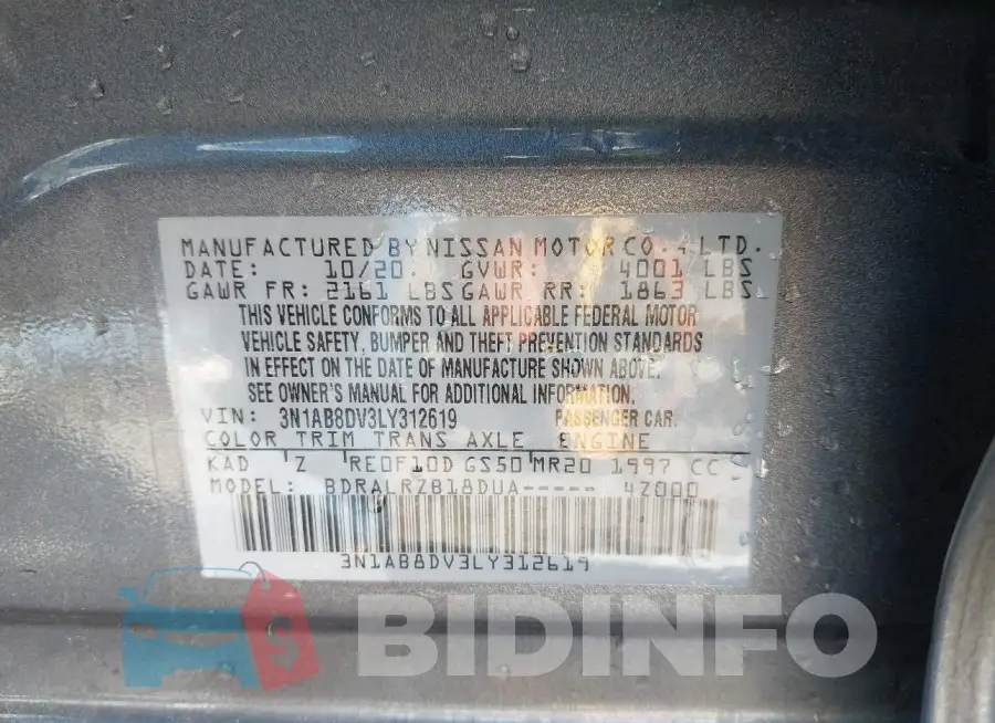 3N1AB8DV3LY312619 Photo# 9