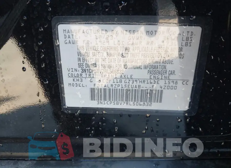 3N1CP5BV7RL506832 Photo# 9