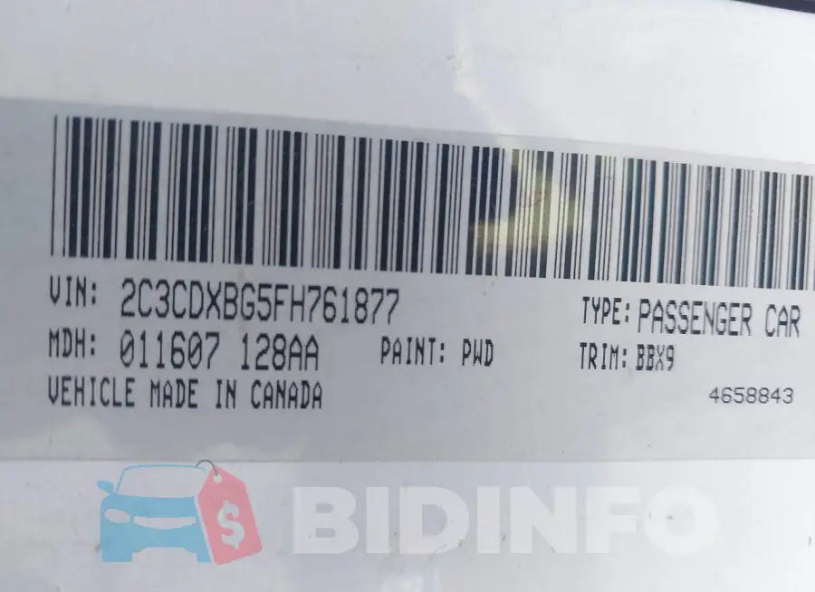 2C3CDXBG5FH761877 Photo# 9