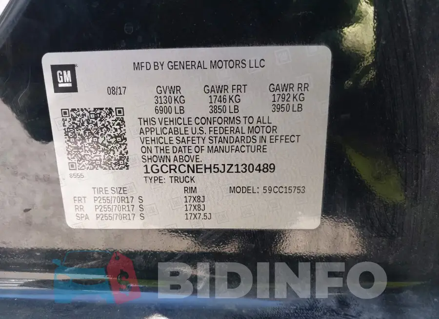 1GCRCNEH5JZ130489 Photo# 9