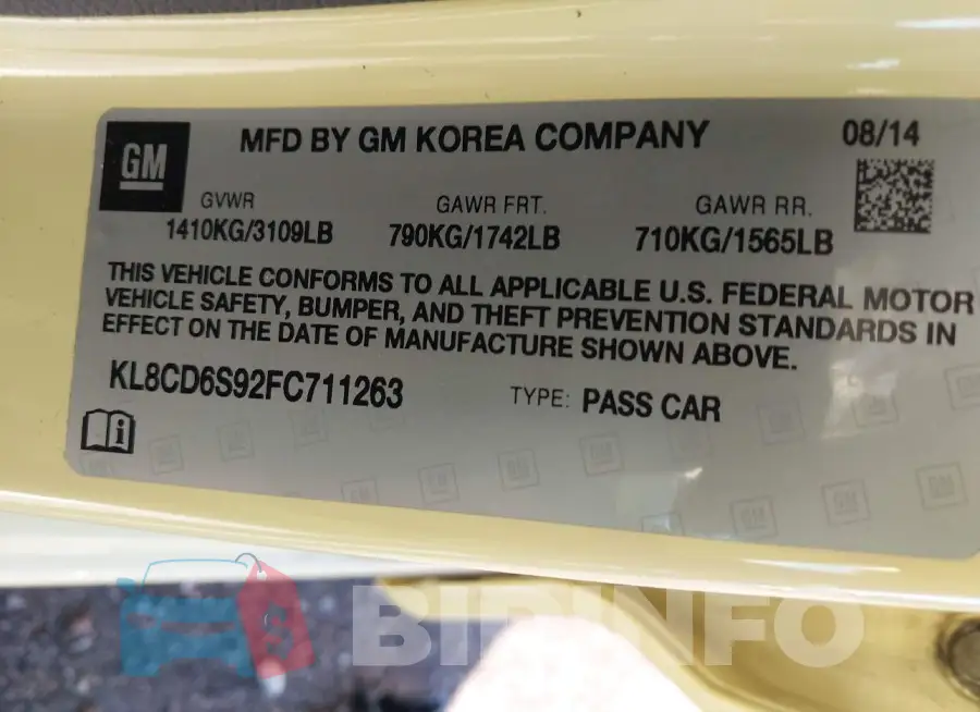 KL8CD6S92FC711263 Photo# 9