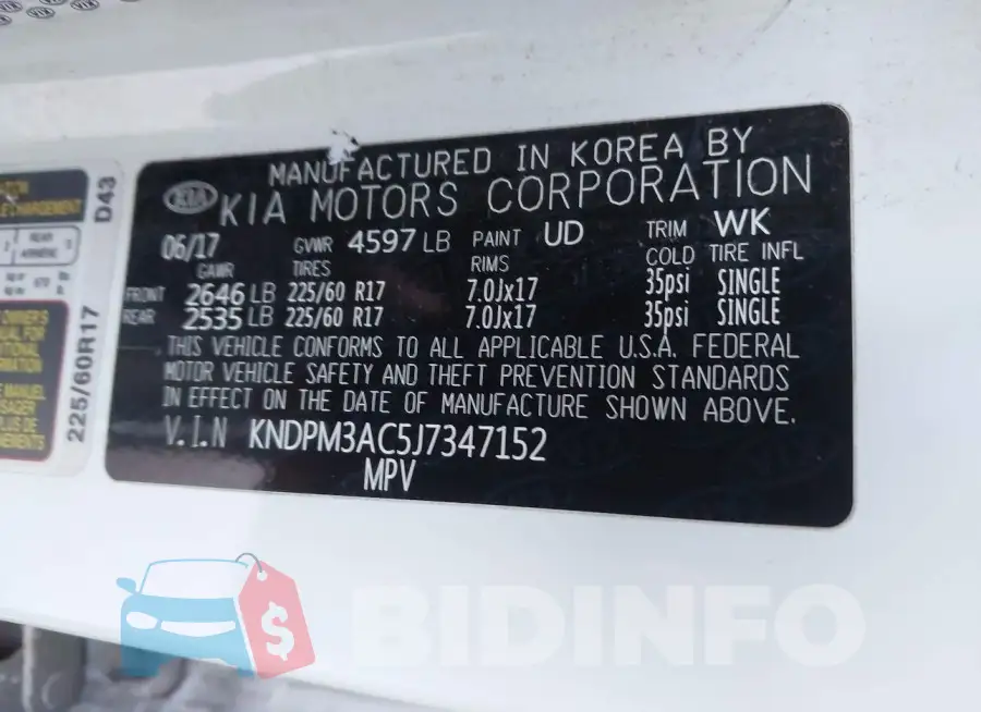 KNDPM3AC5J7347152 Photo# 9