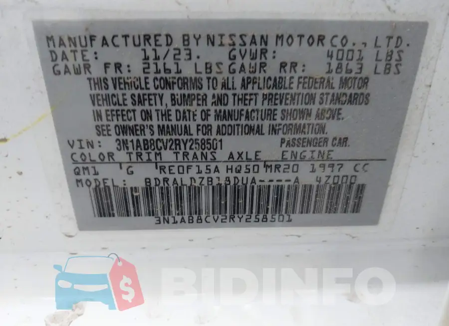 3N1AB8CV2RY258501 Photo# 9