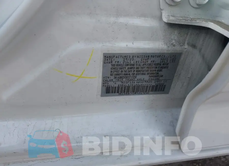 3N1AB8CV5RY217232 Photo# 9