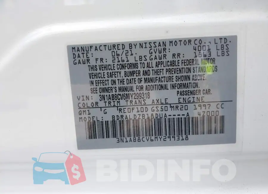 3N1AB8CV6MY299318 Photo# 9