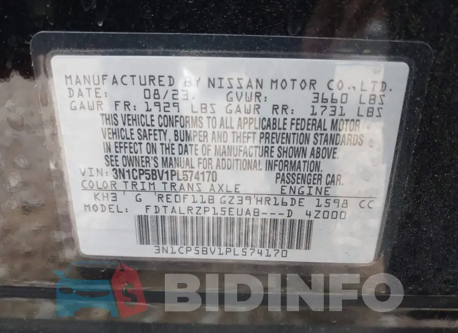 3N1CP5BV1PL574170 Photo# 9