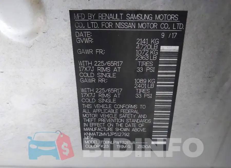 KNMAT2MV1JP512792 Photo# 9