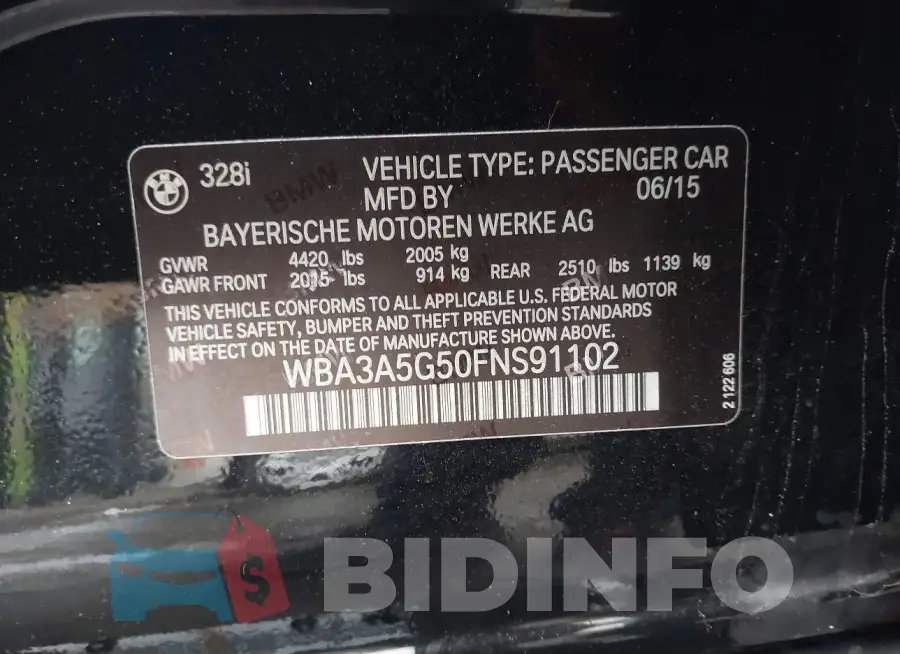 WBA3A5G50FNS91102 Photo# 9