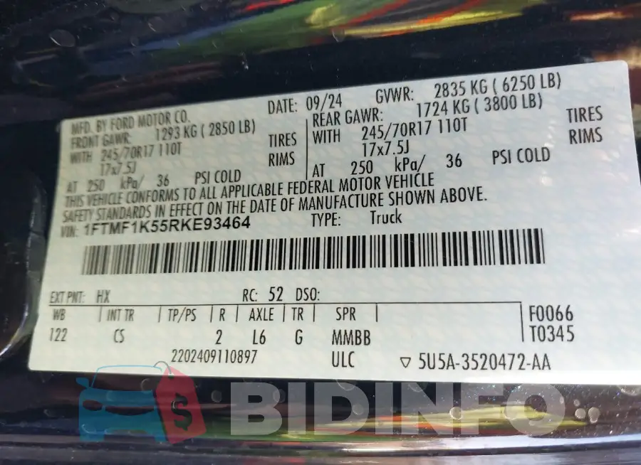 1FTMF1K55RKE93464 Photo# 9