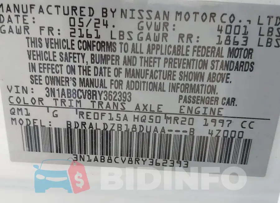 3N1AB8CV8RY362393 Photo# 9