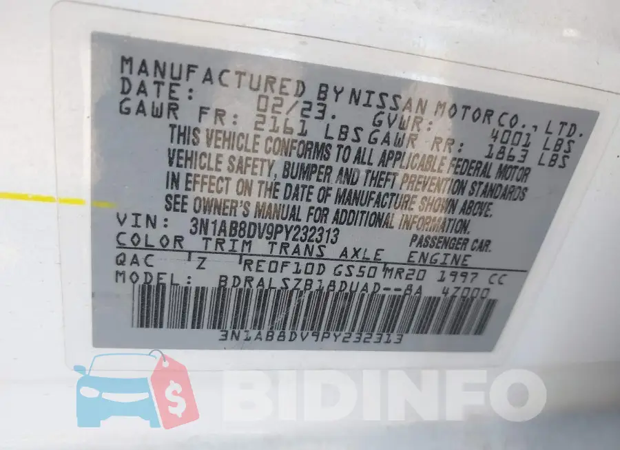 3N1AB8DV9PY232313 Photo# 9