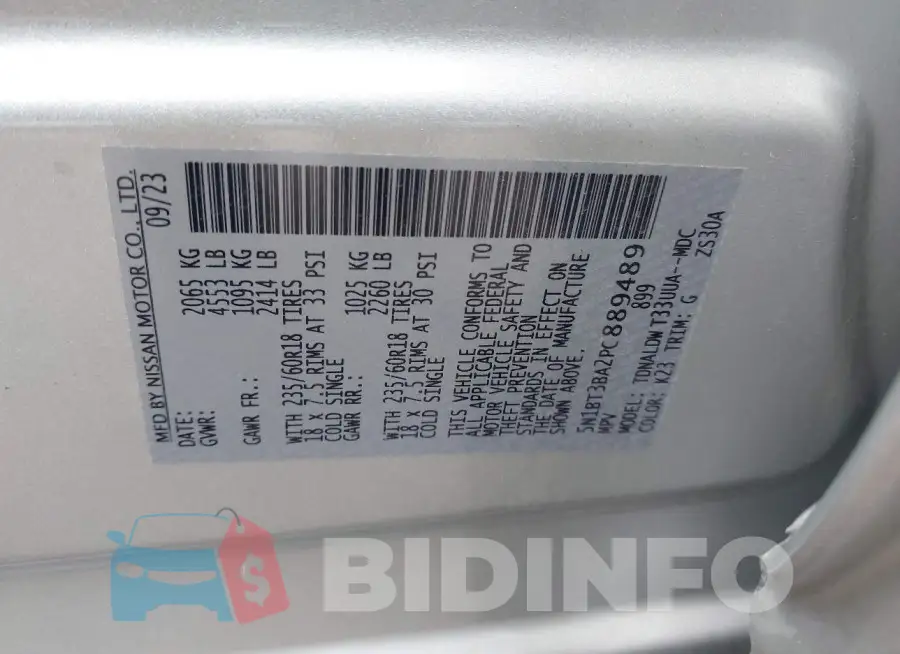 5N1BT3BA2PC889489 Photo# 9