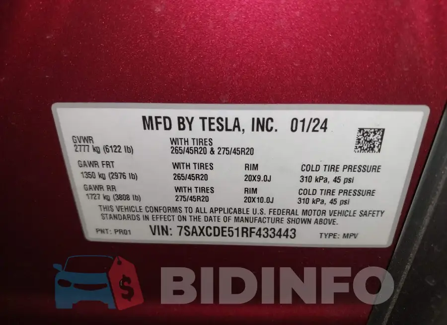 7SAXCDE51RF433443 Photo# 9