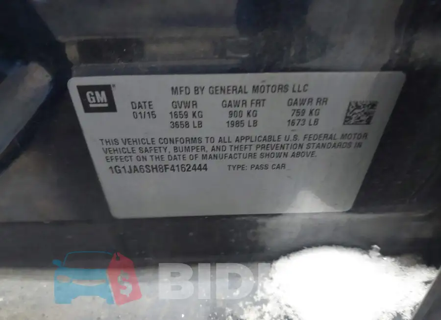 1G1JA6SH8F4162444 Photo# 9