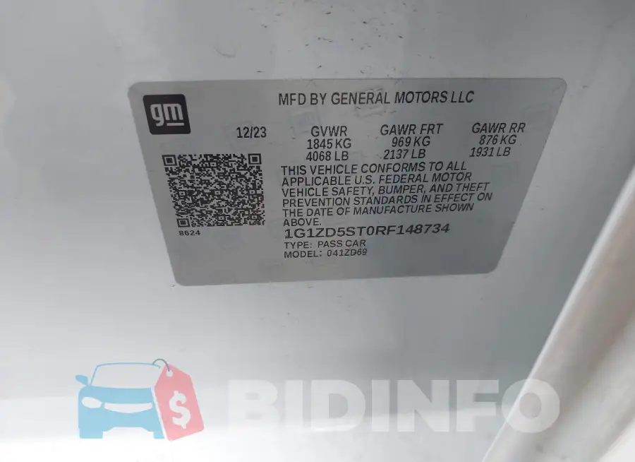 1G1ZD5ST0RF148734 Photo# 9