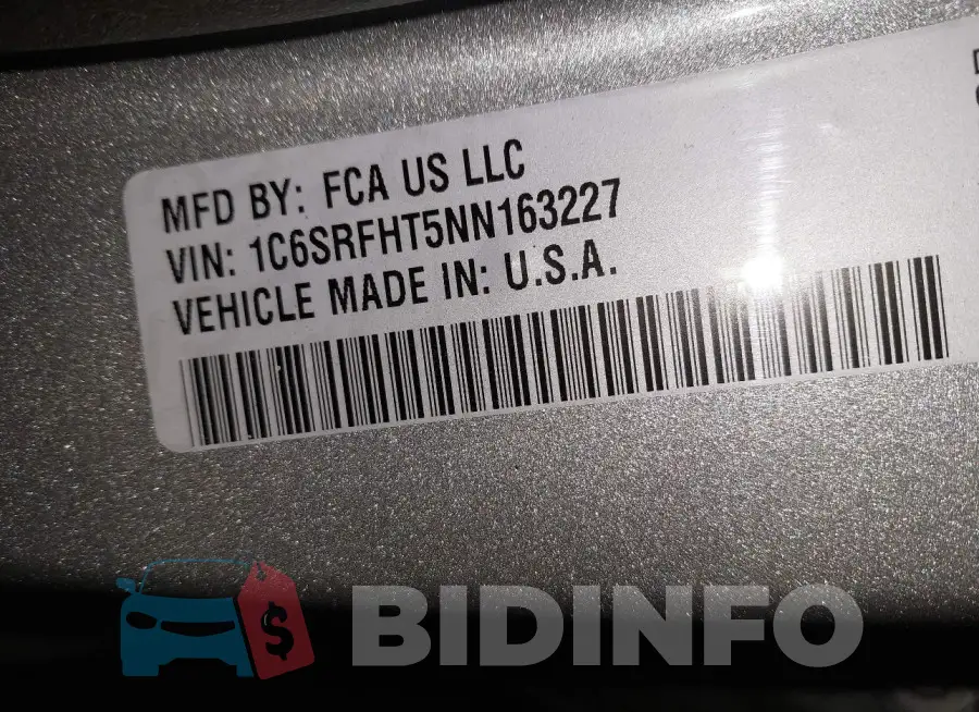 1C6SRFHT5NN163227 Photo# 9