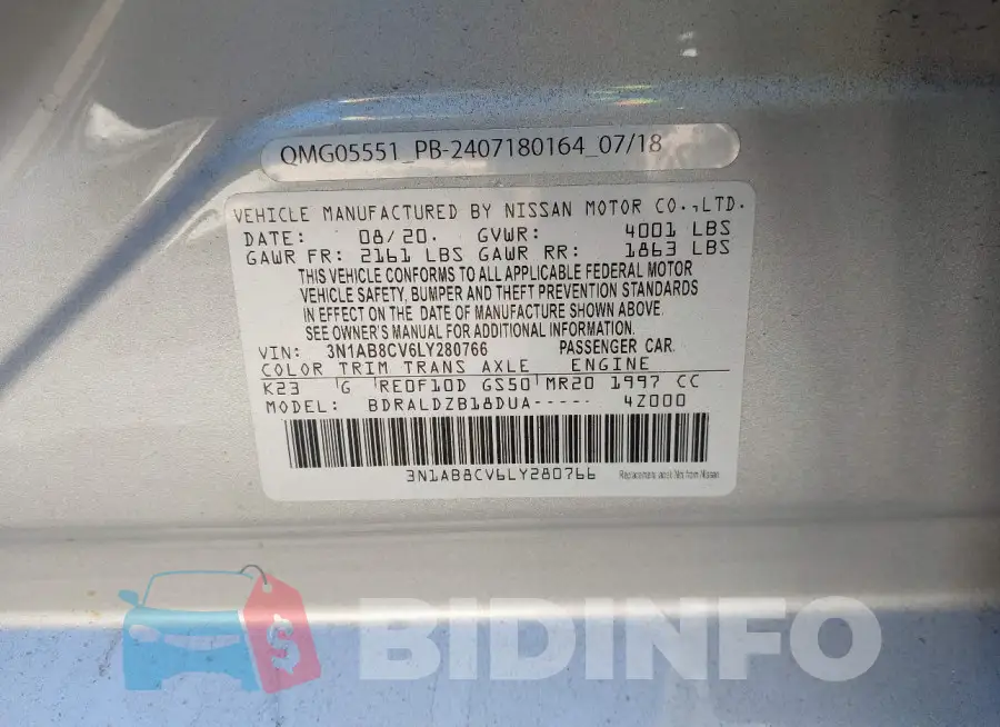 3N1AB8CV6LY280766 Photo# 9