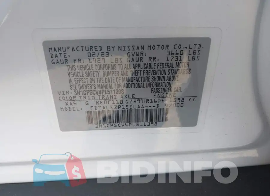 3N1CP5CV4PL511398 Photo# 9