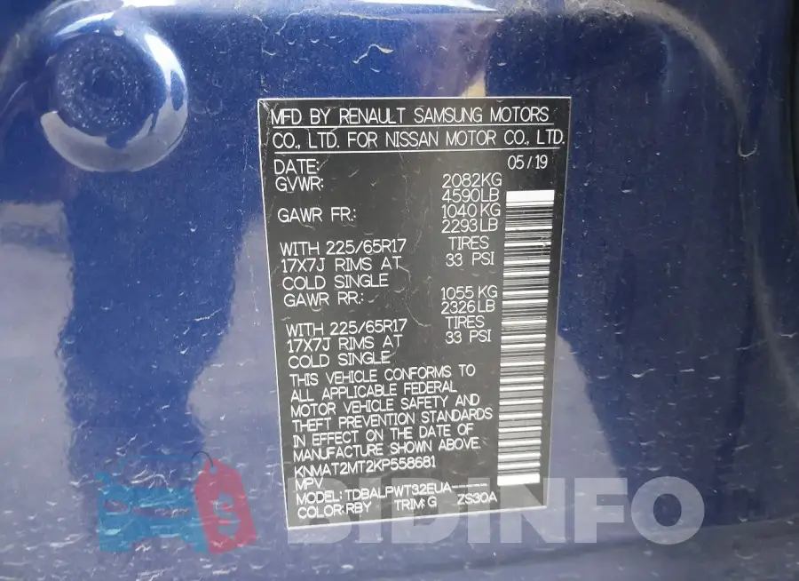 KNMAT2MT2KP558681 Photo# 9