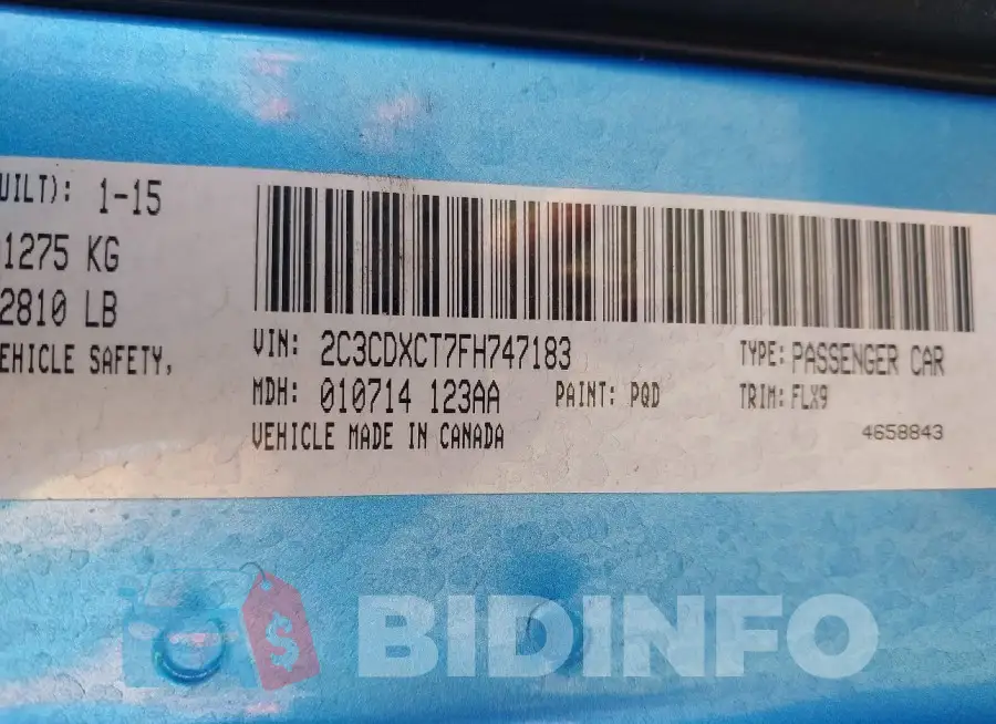 2C3CDXCT7FH747183 Photo# 9