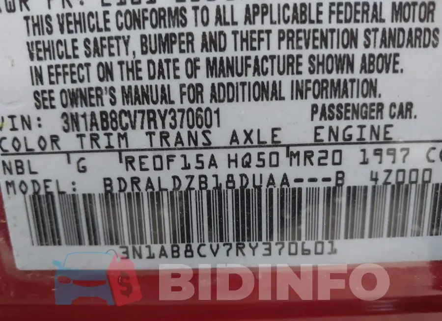 3N1AB8CV7RY370601 Photo# 9