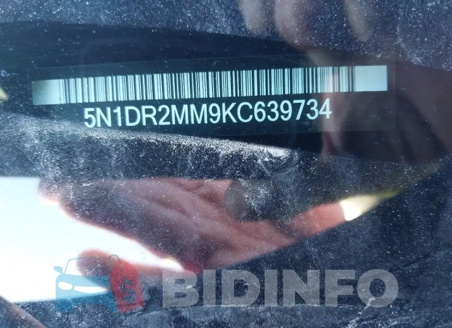 5N1DR2MM9KC639734 Photo# 9