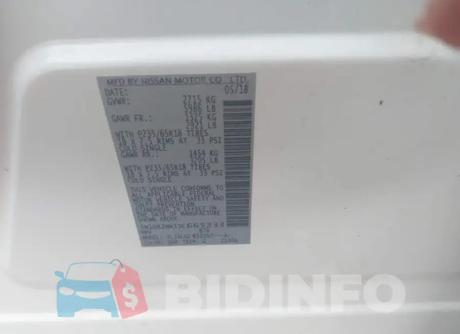 5N1DR2MN1JC665333 Photo# 9