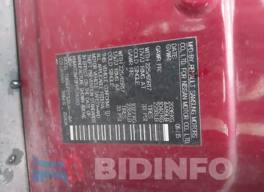 KNMAT2MT9FP574060 Photo# 9