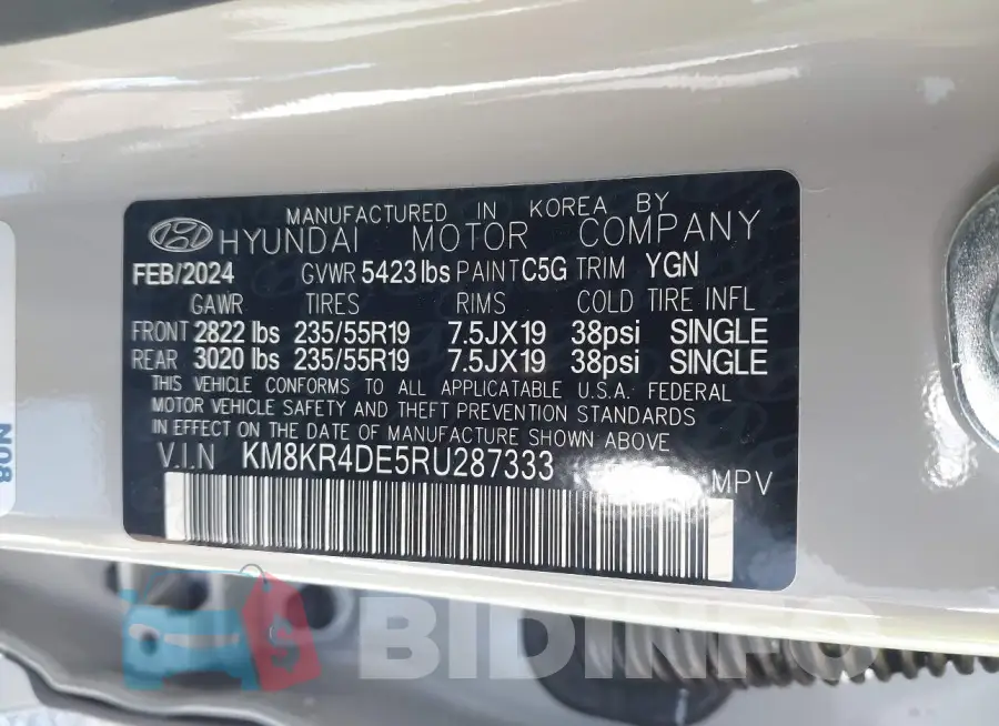 KM8KR4DE5RU287333 Photo# 9
