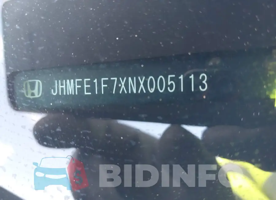 JHMFE1F7XNX005113 Photo# 9