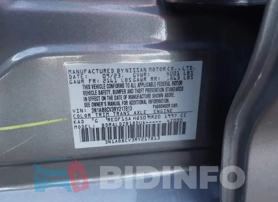 3N1AB8CV3RY217813 Photo# 9