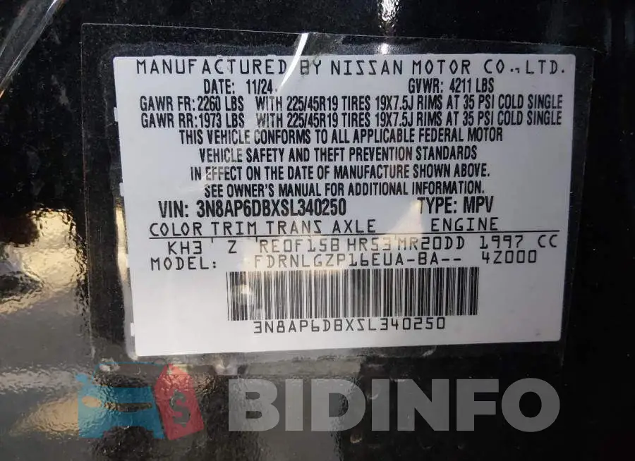 3N8AP6DBXSL340250 Photo# 9