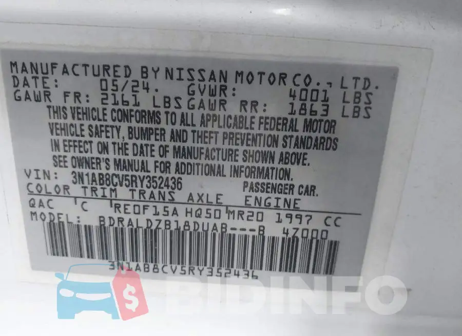 3N1AB8CV5RY352436 Photo# 9