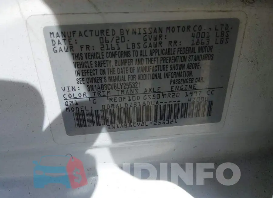 3N1AB8CV8LY255321 Photo# 9