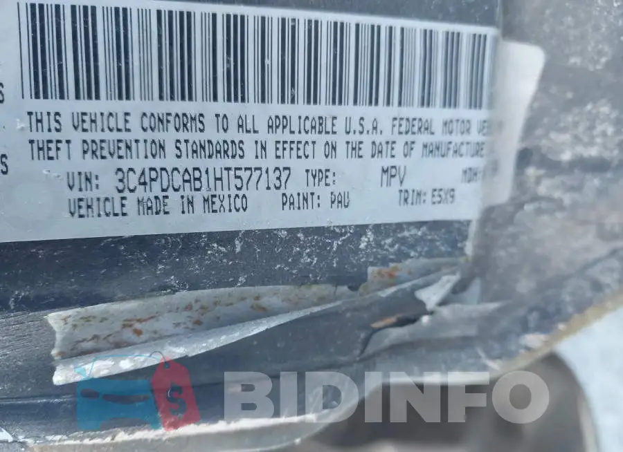 3C4PDCAB1HT577137 Photo# 9