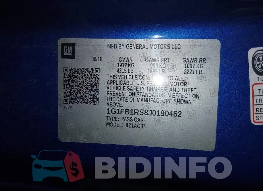 1G1FB1RS8J0190462 Photo# 9