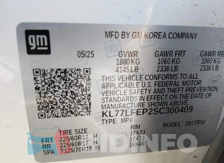KL77LFEP2SC300409 Photo# 9