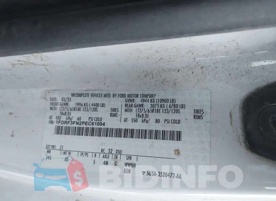 1FDRF3FN2PEC61004 Photo# 9