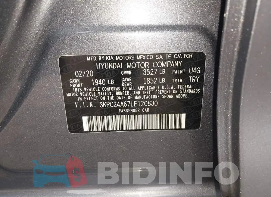 3KPC24A67LE120830 Photo# 9