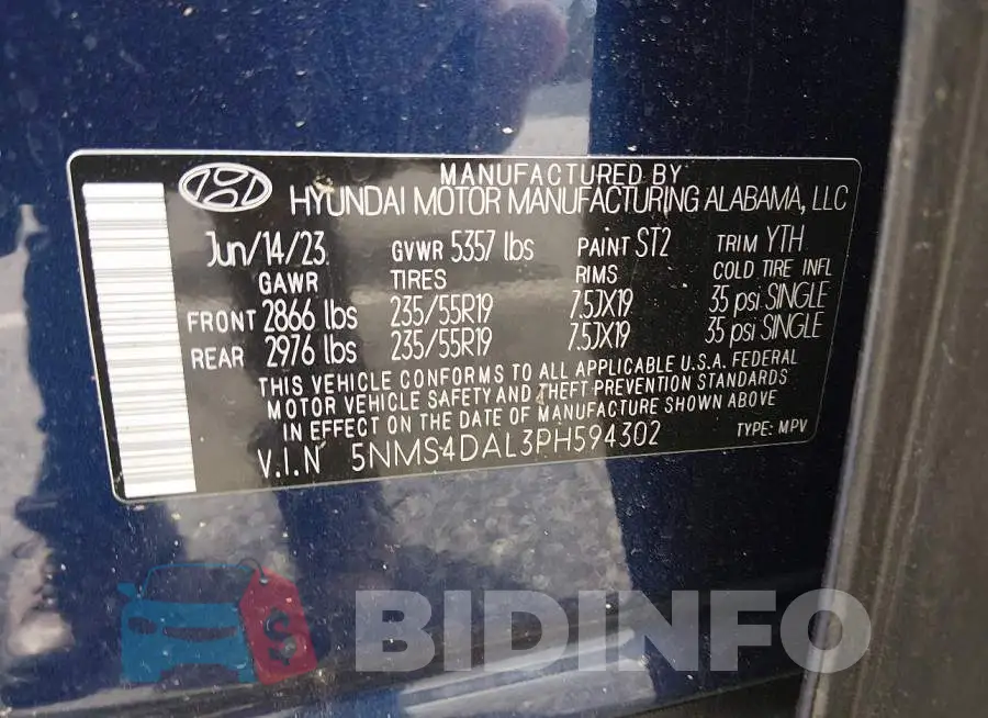 5NMS4DAL3PH594302 Photo# 9