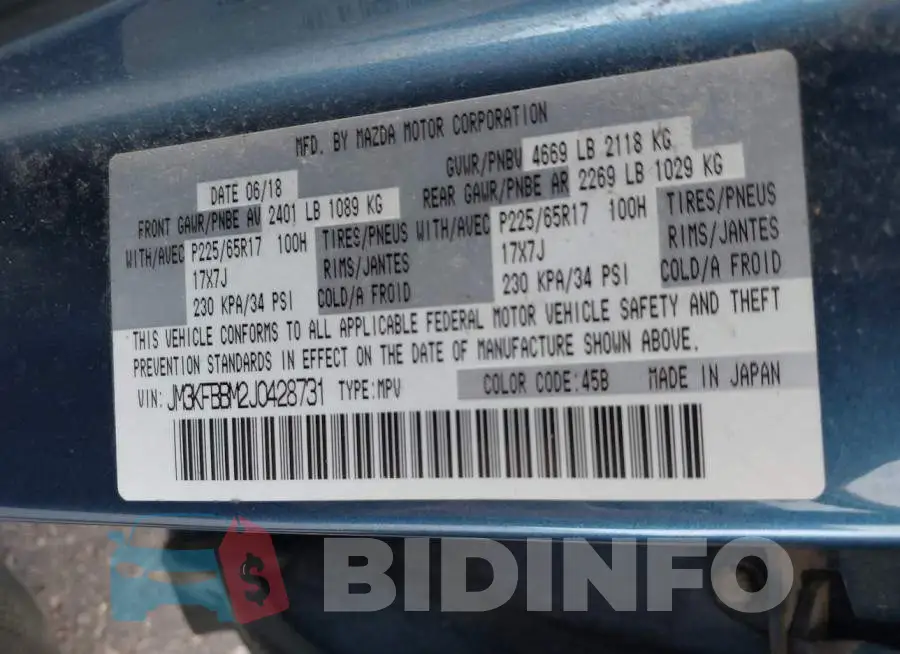 JM3KFBBM2J0428731 Photo# 9