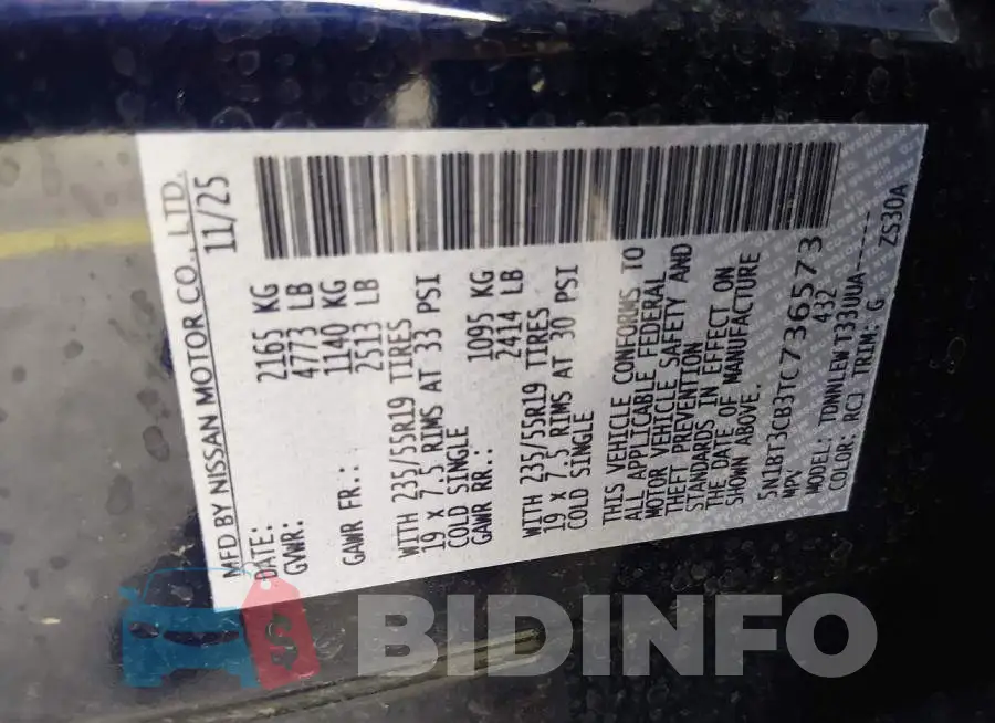 5N1BT3CB3TC736573 Photo# 9