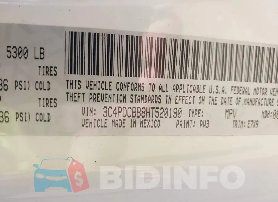3C4PDCBB8HT520190 Photo# 9